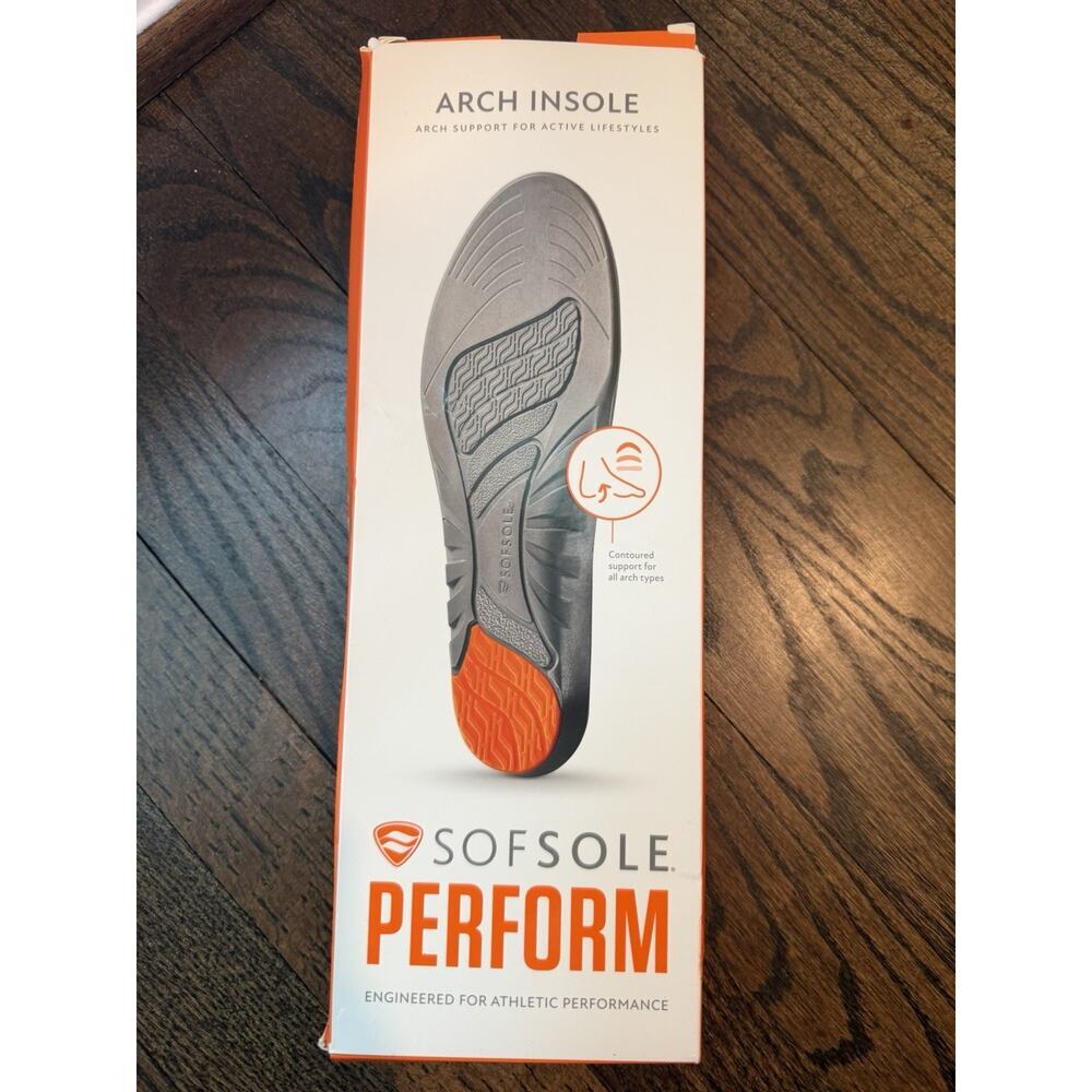 Sofsole Arch Insoles For Active Lifestyle For Sizes 7-13 NIB